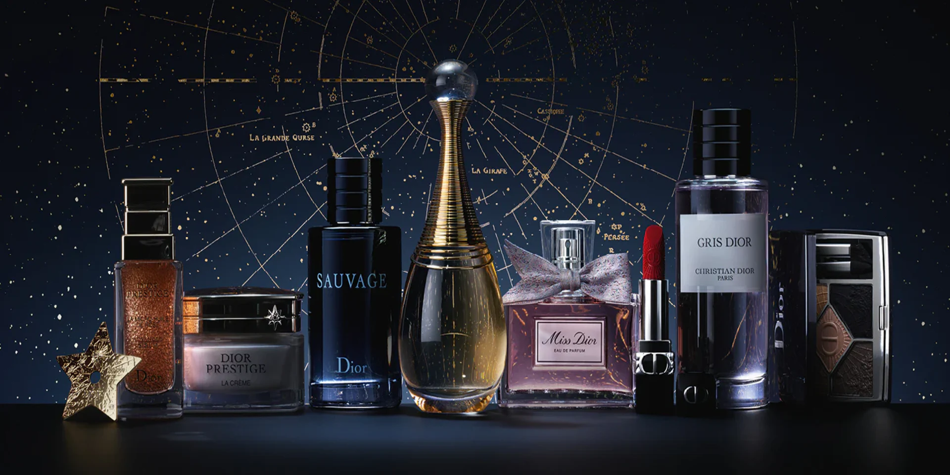 Dior fragrance, cosmetics and skincare assortment