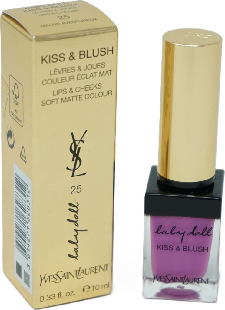 Yves Saint Laurent Kiss & Blush Lips & Cheeks Soft Matte Colour Lipgloss 25 Mauve Aventureux wholesale visual